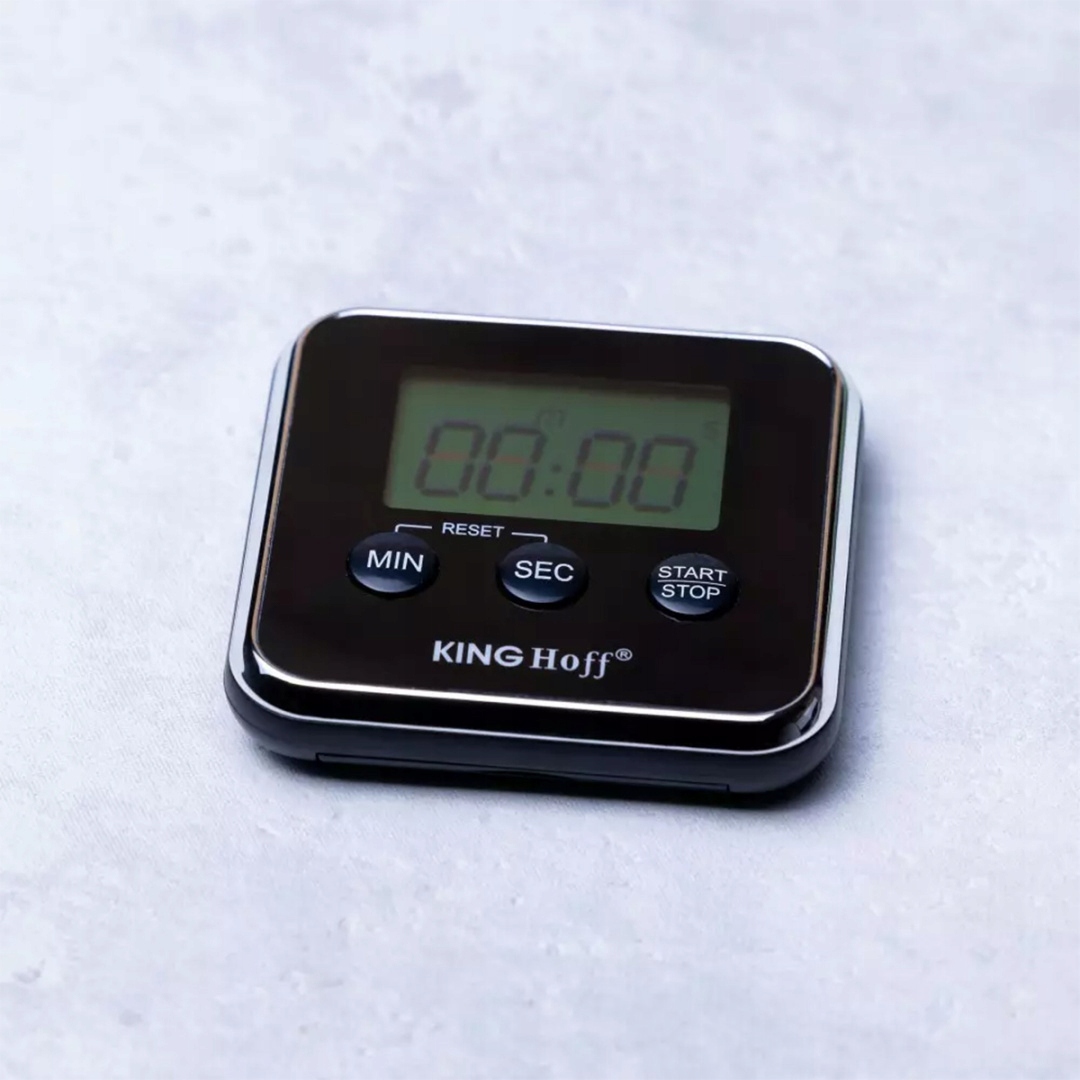 ELEKTRONICZNY MINUTNIK KUCHENNY MAGNETYCZNY KINGHOFF KH-1819 Kolor czarny