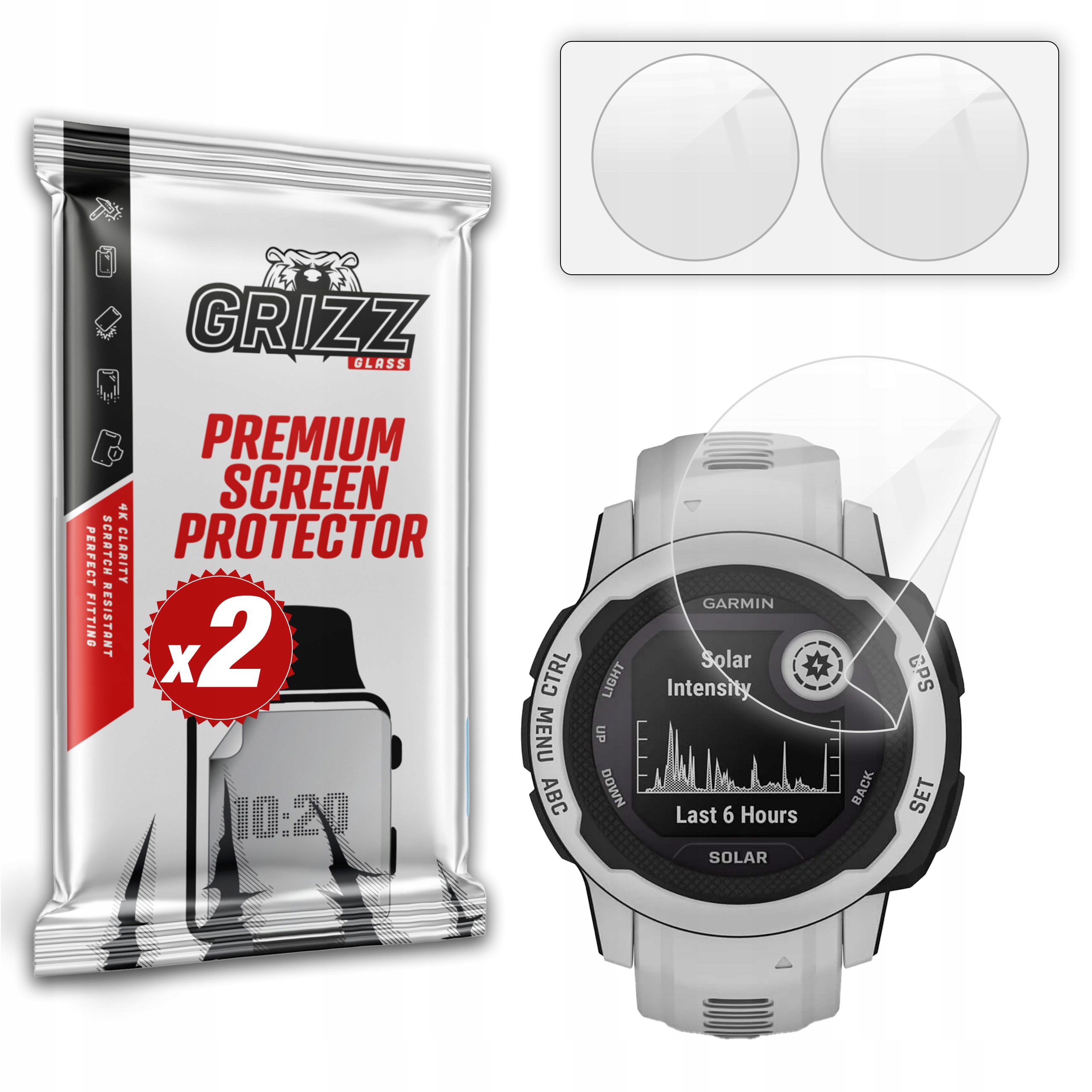 2-PAK Ceramiczna folia ochronna do Garmin Instinct 2S 40mm