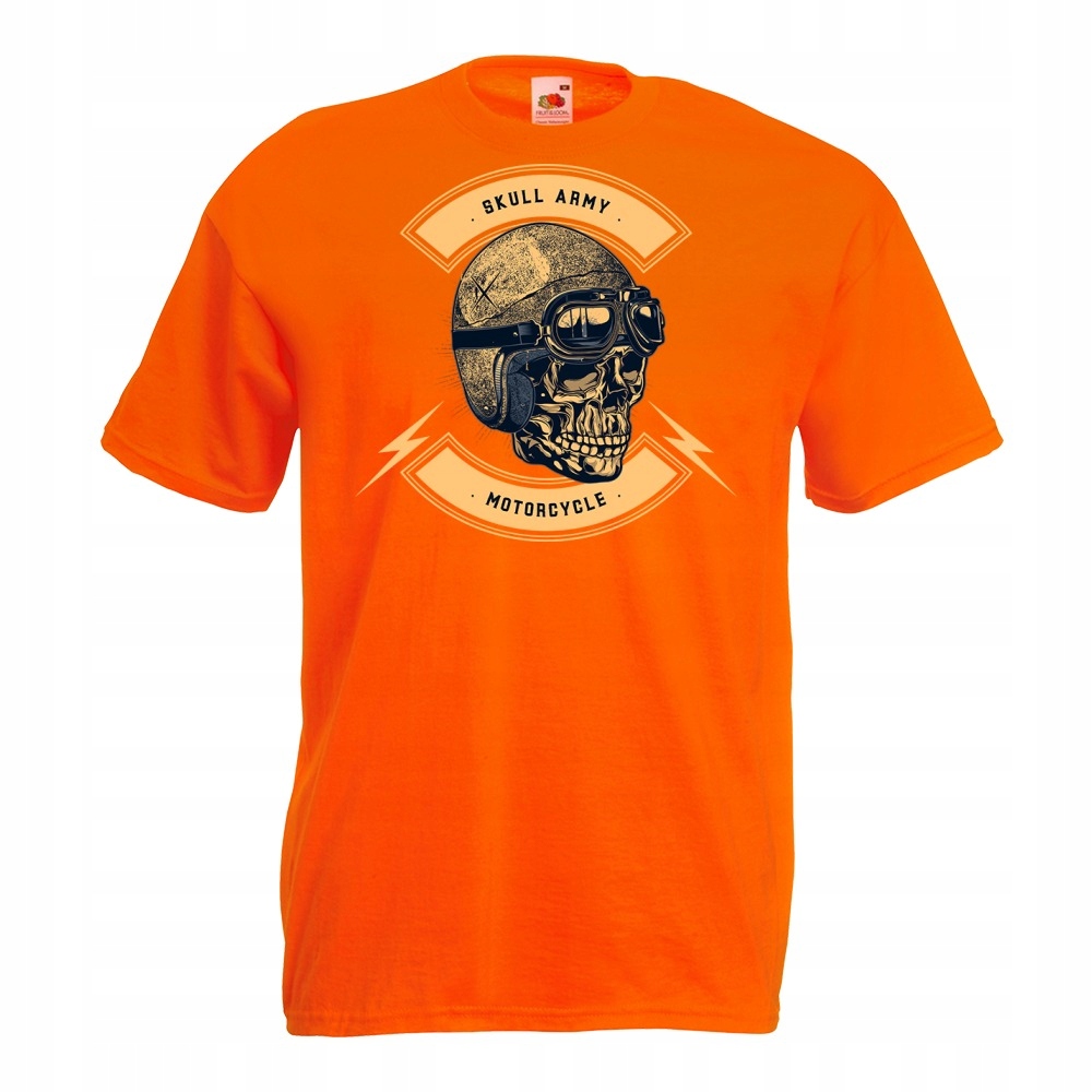 

Koszulka skull army motocykl czaszka S pomarańczow