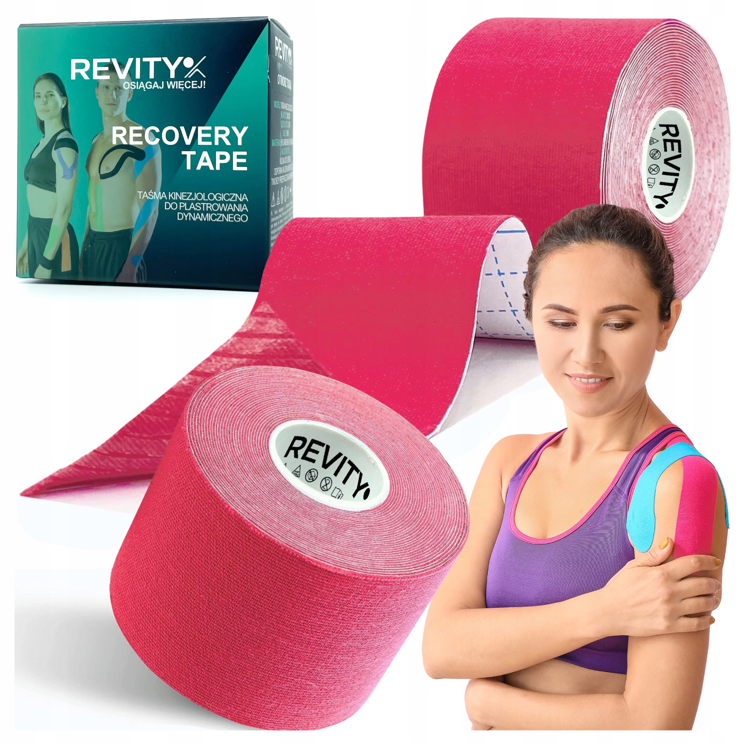 КИНЕЗИОЛОГИЧЕСКАЯ лента TEJPY, 5 м, КИНЕЗИОЛОГИЧЕСКАЯ лента, патчи KINESIO Medical
