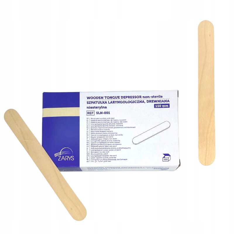 

Szpatułka Laryngologiczna 150mm drew. 100szt Zarys
