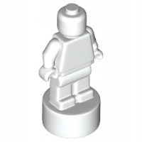Lego Akcesoria Statuetka Figurka Biała 90398