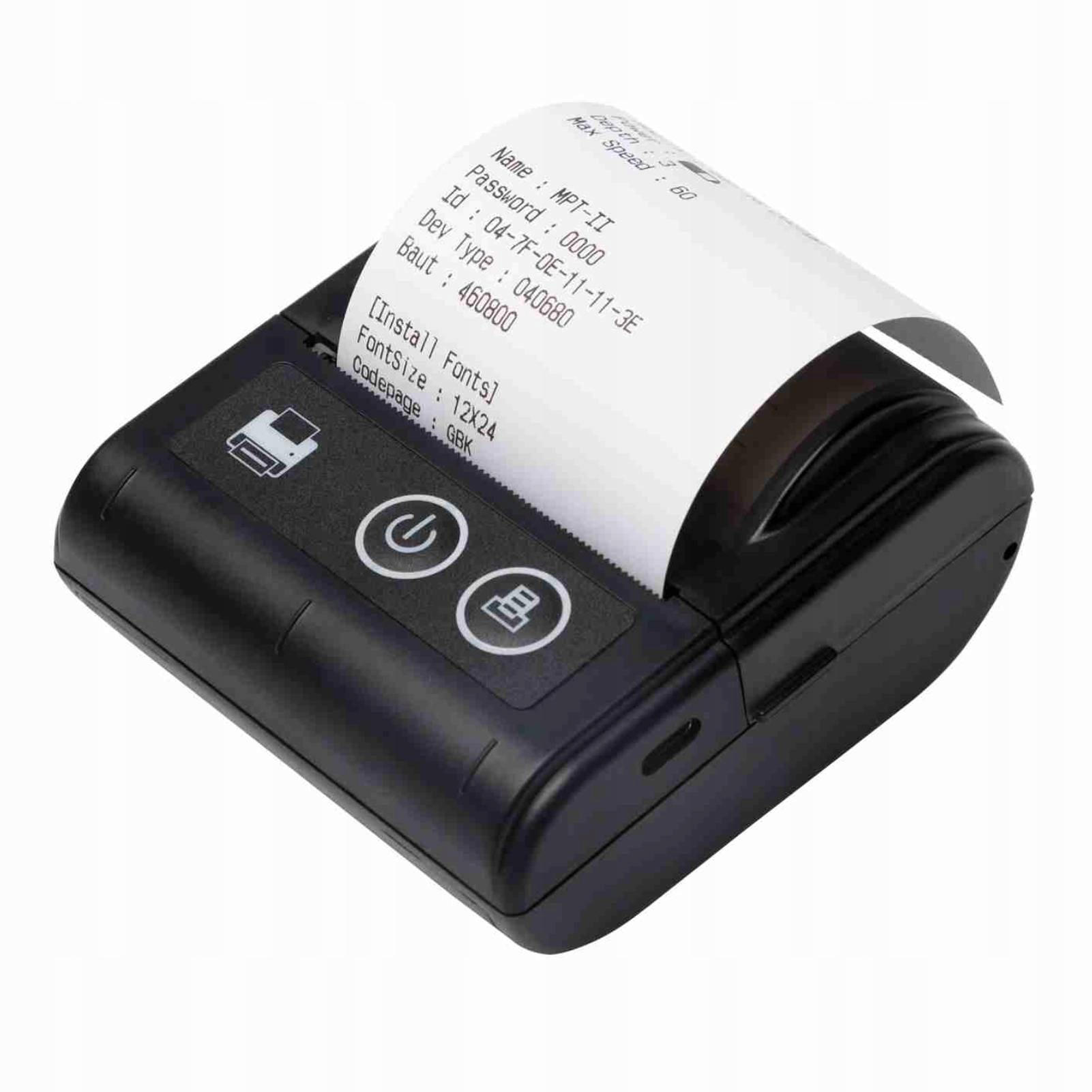 Drukarka Termiczna Etykiet Kurierskich Usb Bt 2 Calowa 57 MM Przenośna