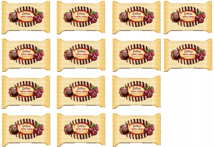 Levně 14 x 300 g Delicpol Delisana Piškoty s třešňovým želé v polevě Karton