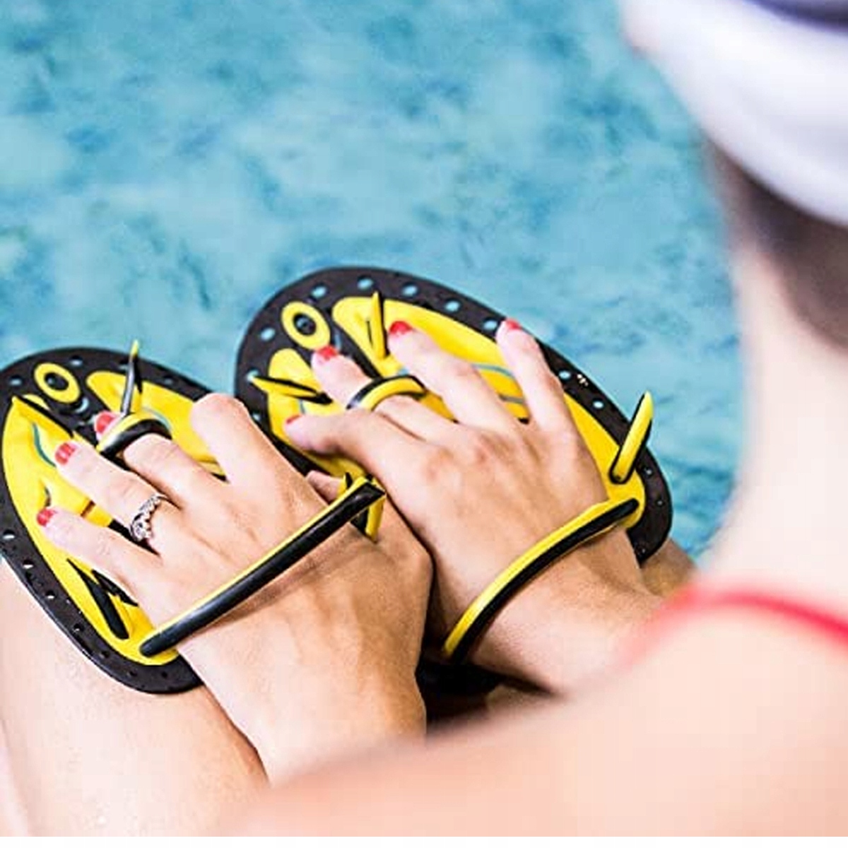 WIOSEŁKA TRENINGOWE NA RĘCE SEAC PŁYWACKIE L - XL Model dłonie