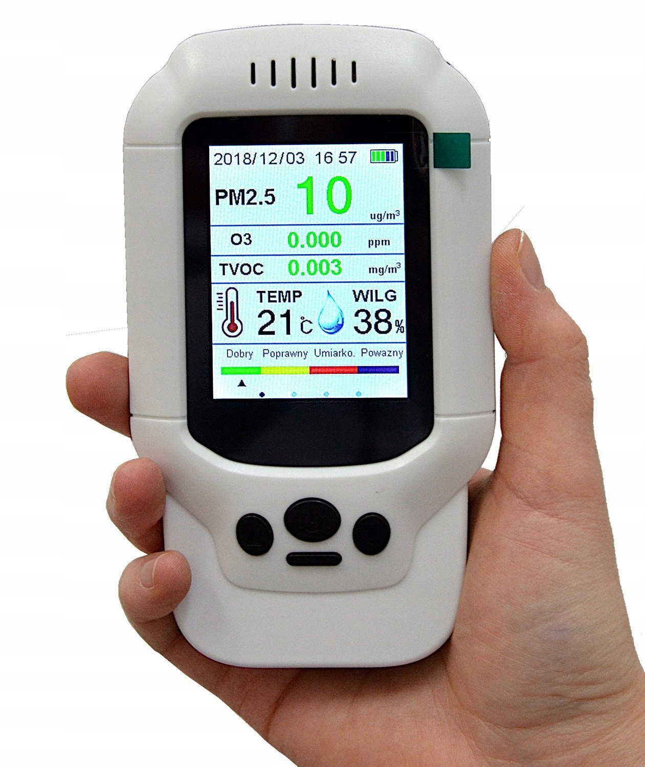 Detektor, měřič koncentrace ozonu 5ppm polské menu