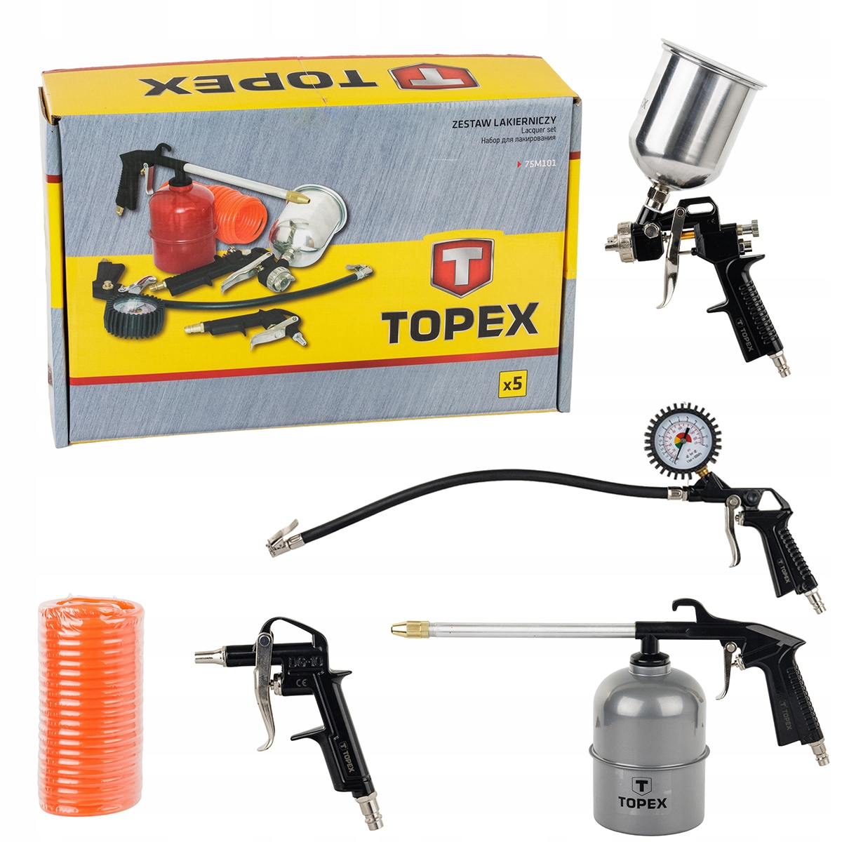 KOMPLET LAKIERNICZY 5cz. PISTOLET N. GÓRNY FRAME