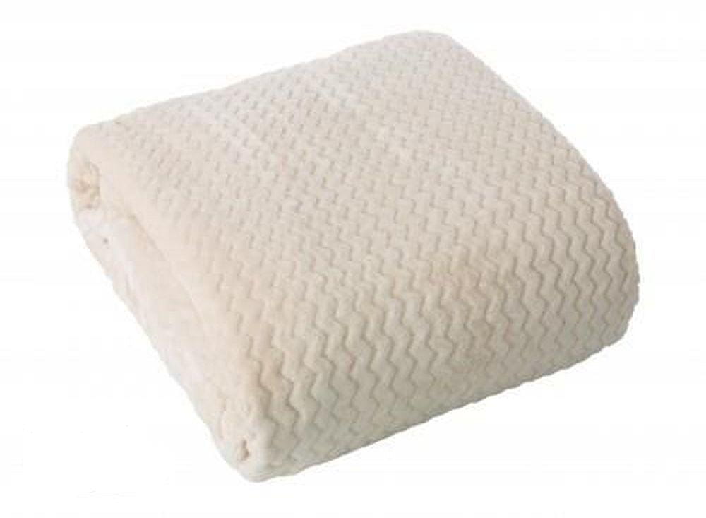 Koc 150x200 EuroFirany OSCAR mikro zygzak beż Szerokość produktu 150 cm