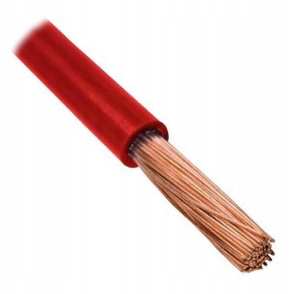 Przewód linka LGY 4 mm2 750V czerwony