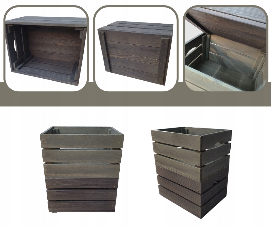 Drewniana Skrzynia 16,5x60x40 cm SD - Naturalna Kod producenta SD-2-60x40