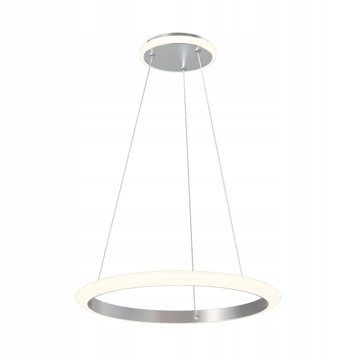 Závěsná Led lampa Zuma Line Newa 27.5W Ø50 cm šedá, hliník IP20