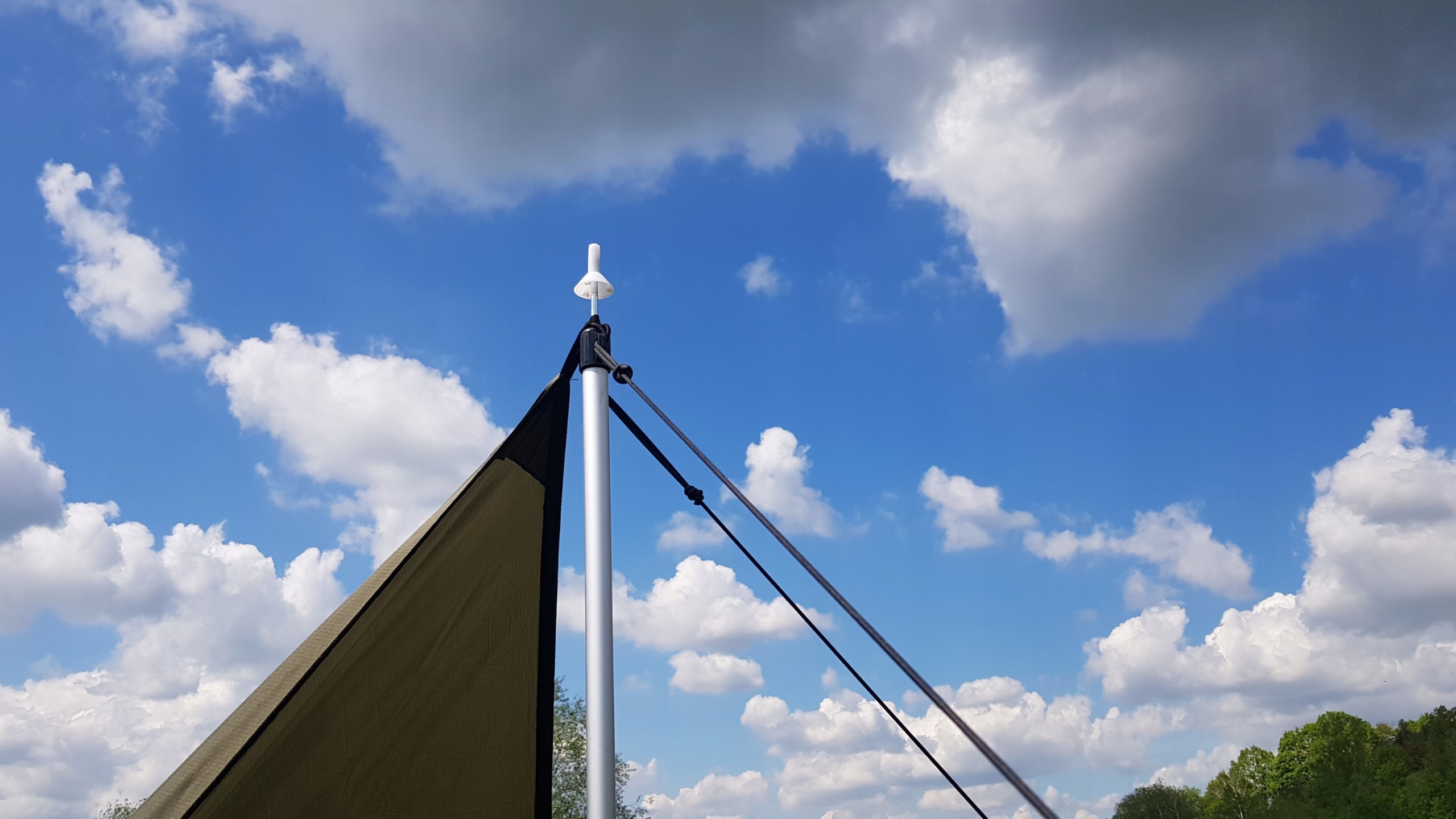 Bushmen Maszt do Tarpów teleskopowy 3-segmentowy wspornik Zestaw brak informacji