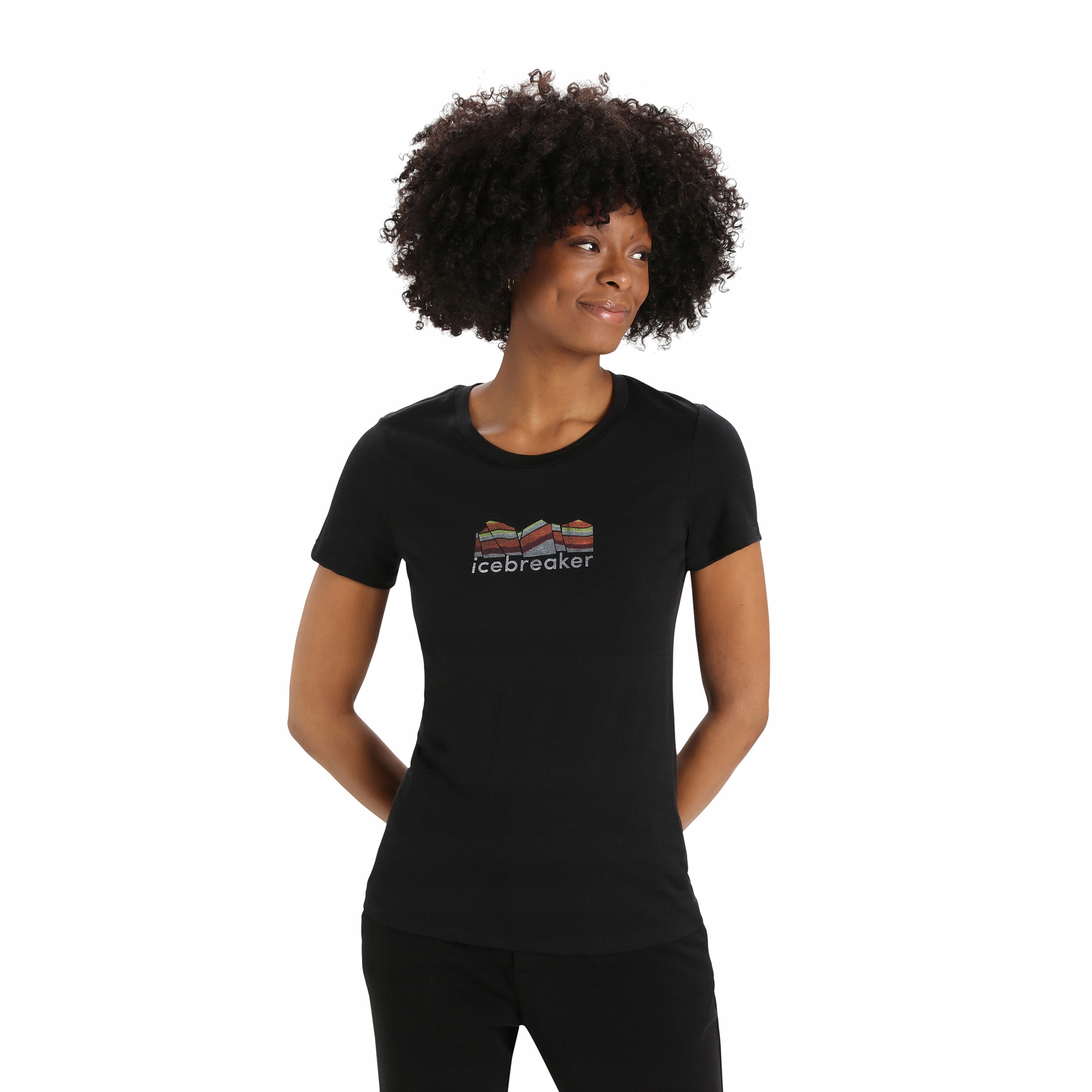 Koszulka trekkingowa damska icebreaker Tech Lite II Mountain Geology XS