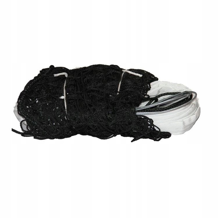 SIATKA DO SIATKÓWKI MECZOWA CZARNA Z ANTENKAMI 9,50 x 1M WYTRZYMAŁA