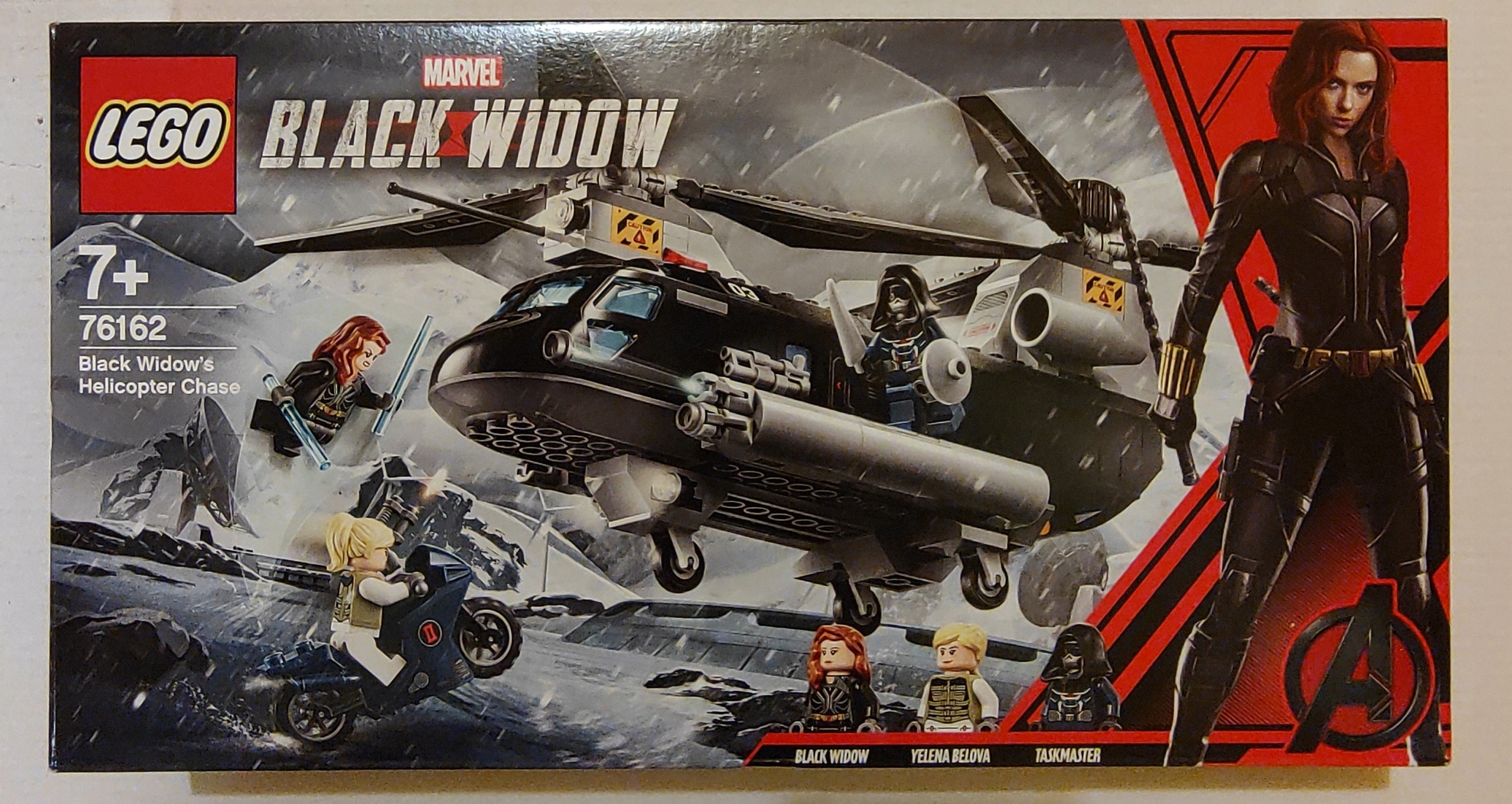 Lego Heroes 76162 Czarna Wdowa i pościg helikopterem Nowe