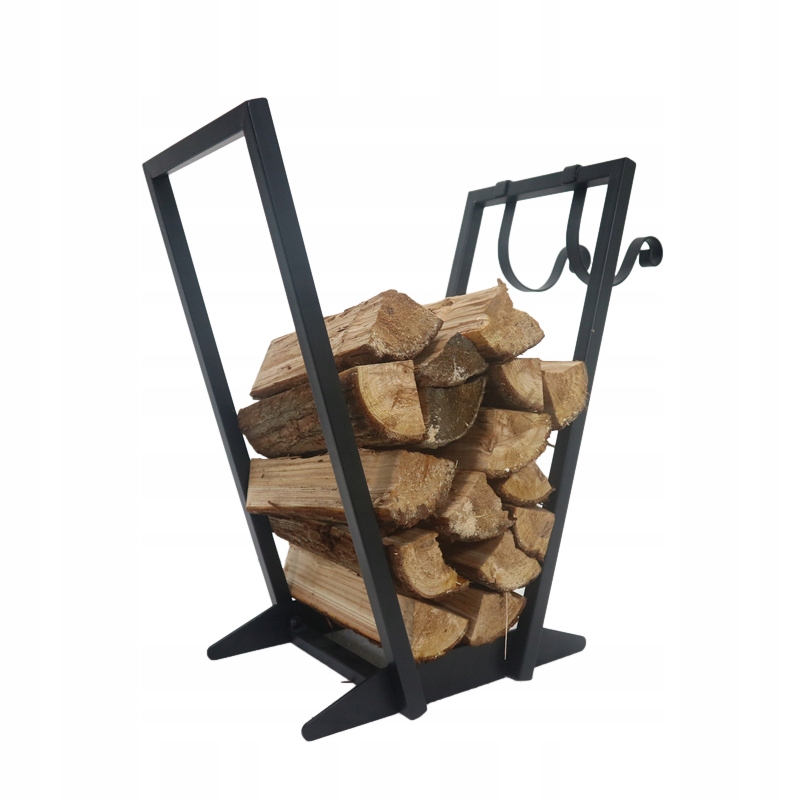 Stojan Na Krbové Dřevo Loftový Topný Koš Kovový Regál Do Krbu Kuni
