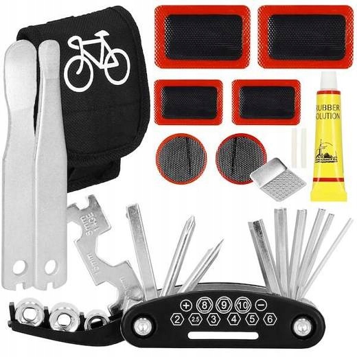 MULTITOOL ZESTAW KLUCZY ROWEROWYCH + AKCESORIA Kod producenta BIKE_TOOL_ETUI