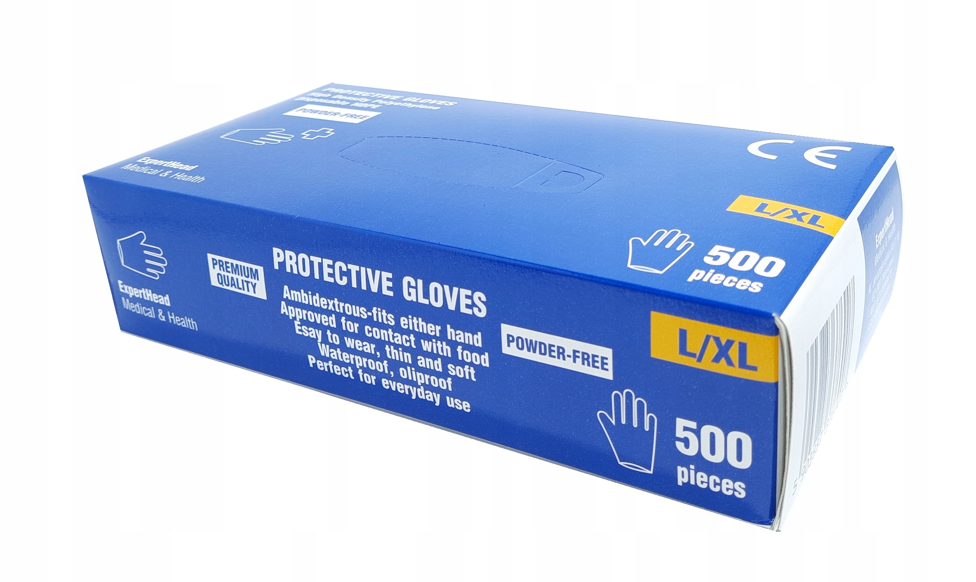 

Rękawiczki jednorazowe ochronne L/XL 500 sztuk