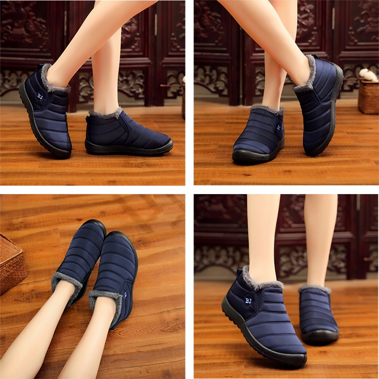 BUTY NA ŚNIEG ZIMOWE OCIEPLANE GRANAT UNISEX 40 Materiał zewnętrzny tworzywo sztuczne