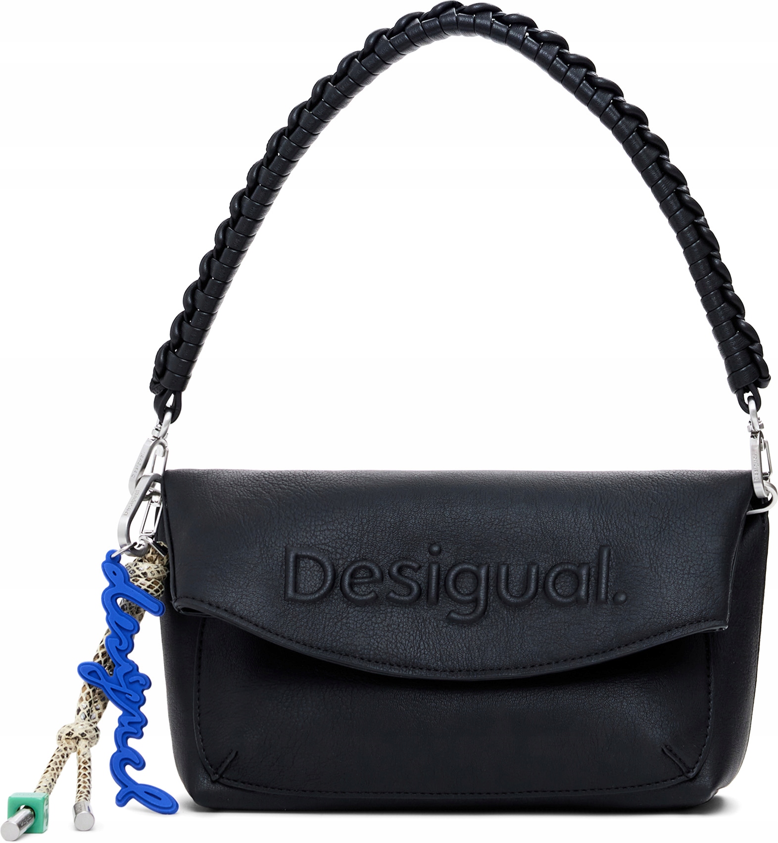 Desigual Dámská crossbody kabelka Half Logo Trokel Bla