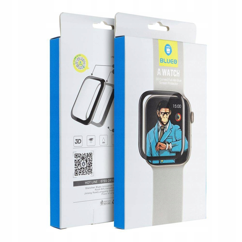 Szkło Hartowane 5D Mr. Monkey Glass Do Apple Watch 10 42Mm Czarny