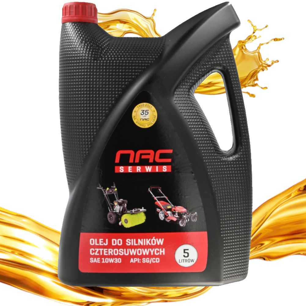 Olej Do Silnika Kosiarki 10W30 Nac 5L Do Silników 4T Agregatu Glebogryzarki