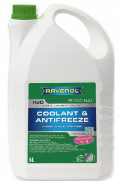 Płyn Koncentrat Do Chłodnic 5L Ravenol Hjc FL22 Bez Amin I Krzemianów