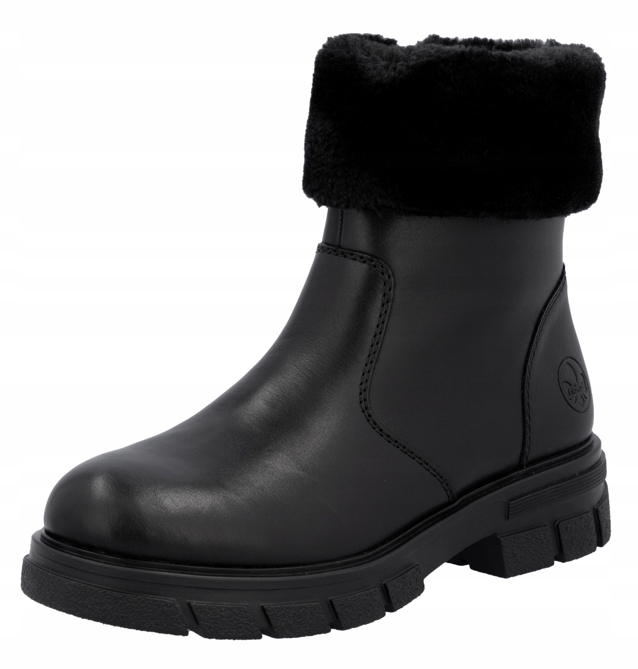 dámské kotníkové boty Rieker Z9188-00, vel. 40, černé, módní