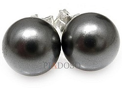 Originální perly Náušnice Dark Grey Arande