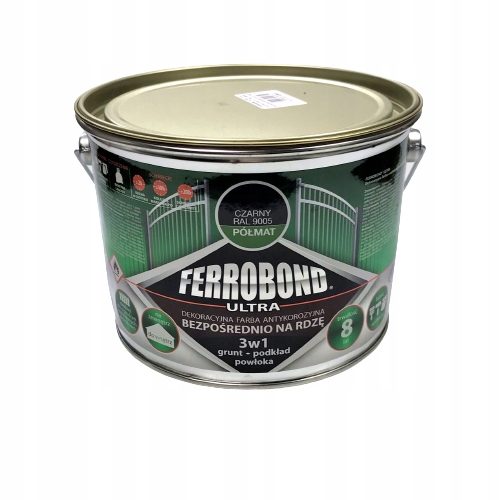 

Jurga Ferrobond Farba Antykorozyjna Czarny Półmat