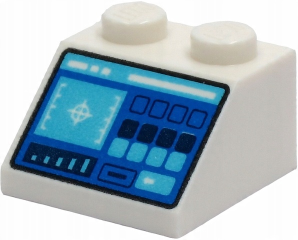 

Lego 3039pb140 Skos 2x2 Panel Sterowania Nowy (1g)