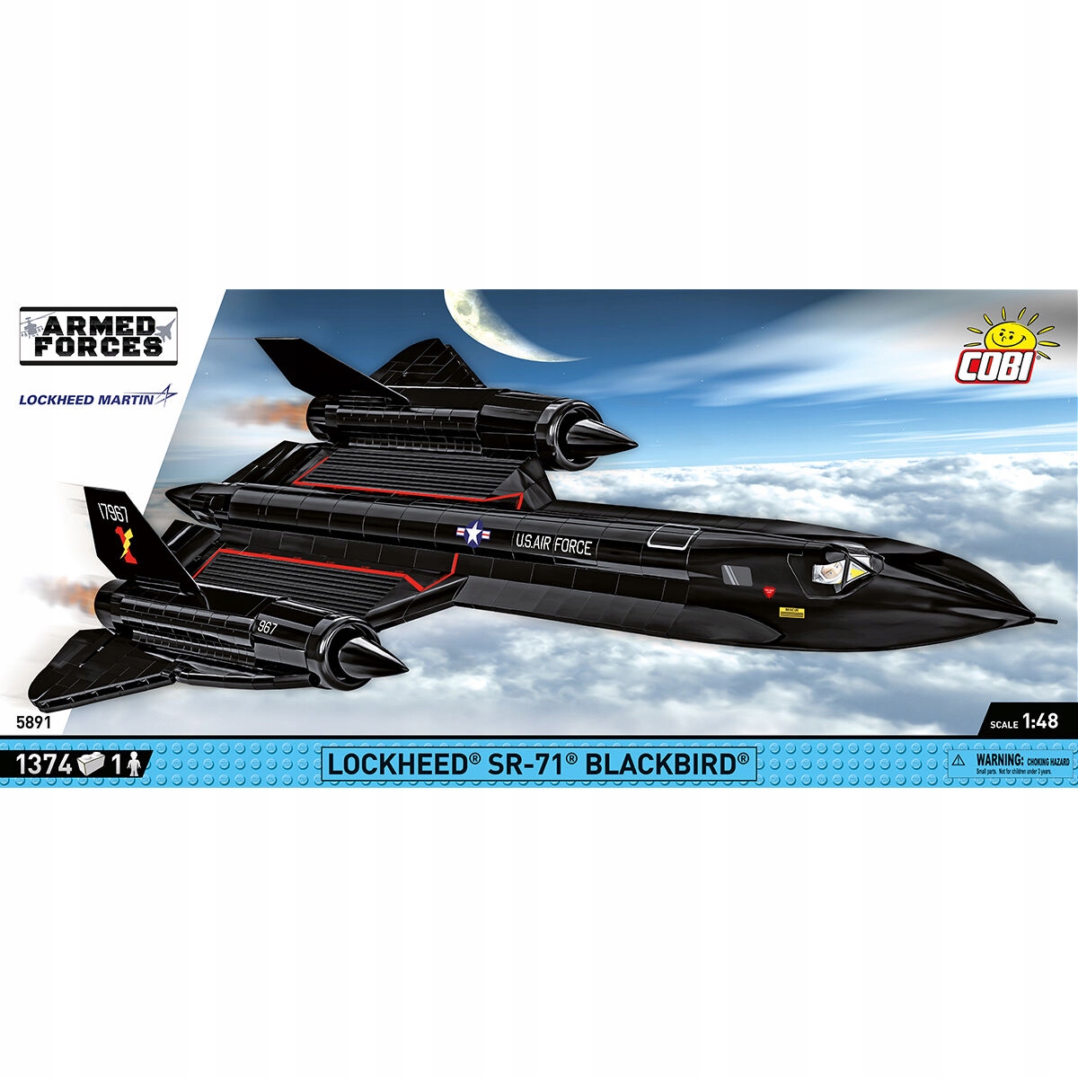 KLOCKI COBI-5891 ARMED FORCES SAMOLOT LOCKHEED SR-71 1330 KL. Rodzaj zestaw