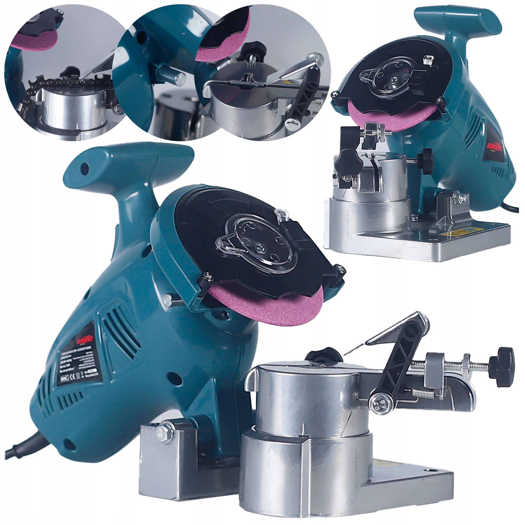 Brousek Pro Pilové Řetězy A Elektrické Pily 750W Sada Kotoučů Eurotec