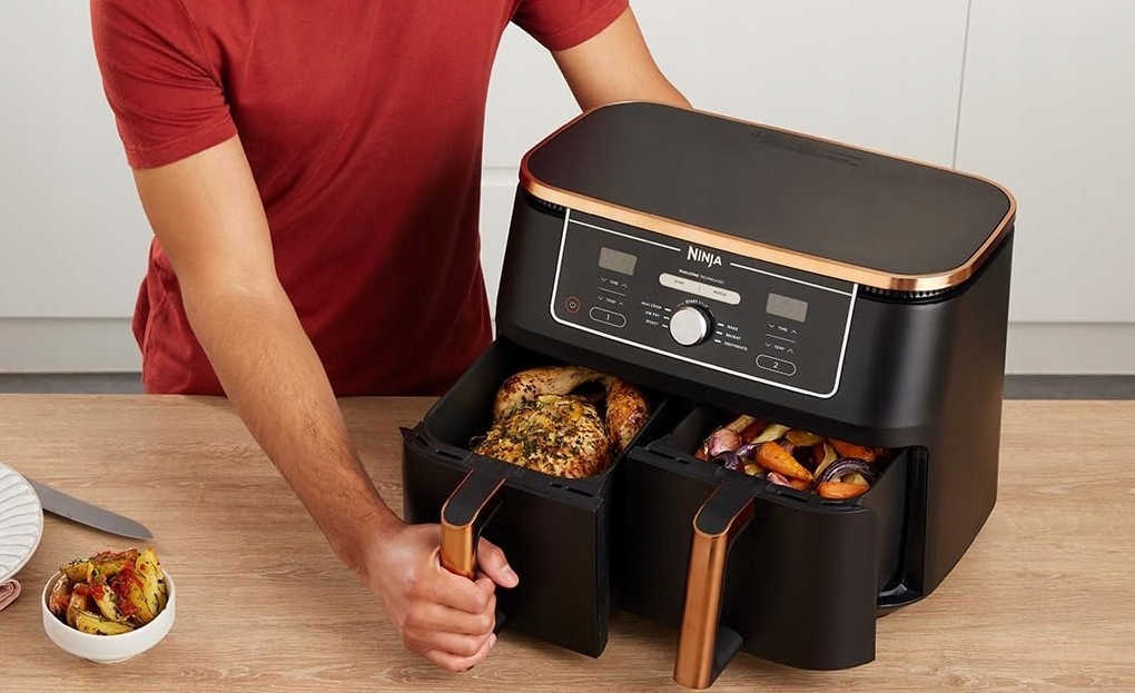 NINJA Foodi MAX Dual Zone Frytkownica Beztłuszczowa 9,5L 2 Kosze Zmywarka — miniatura 11