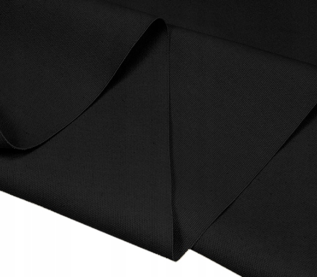Brezent Bavlna Canvas Černá