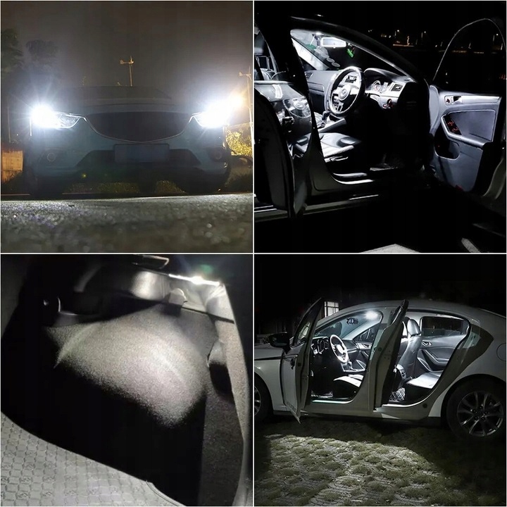 ŻARÓWKA LED W5W T10 CANBUS BIAŁE MOCNE 6500K 900LM 30SMD Rodzaj LED