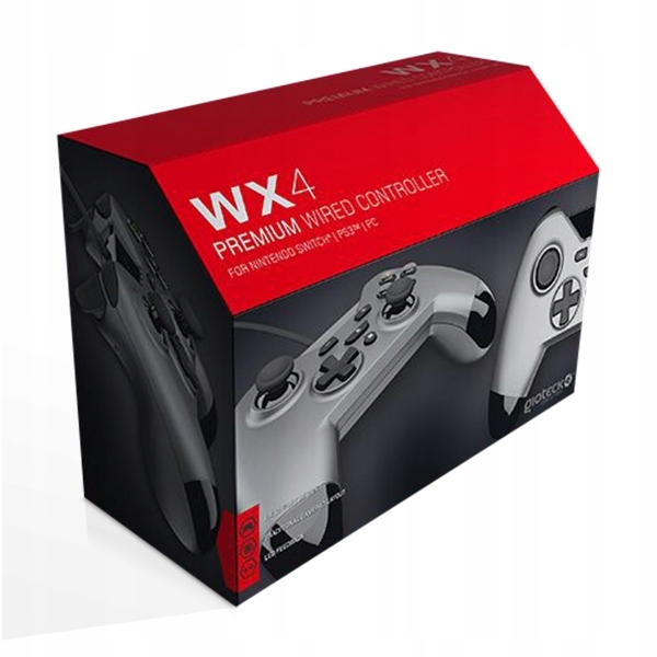 Gioteck Wx4 Wired Silver Controller Switch,PS3 PC
