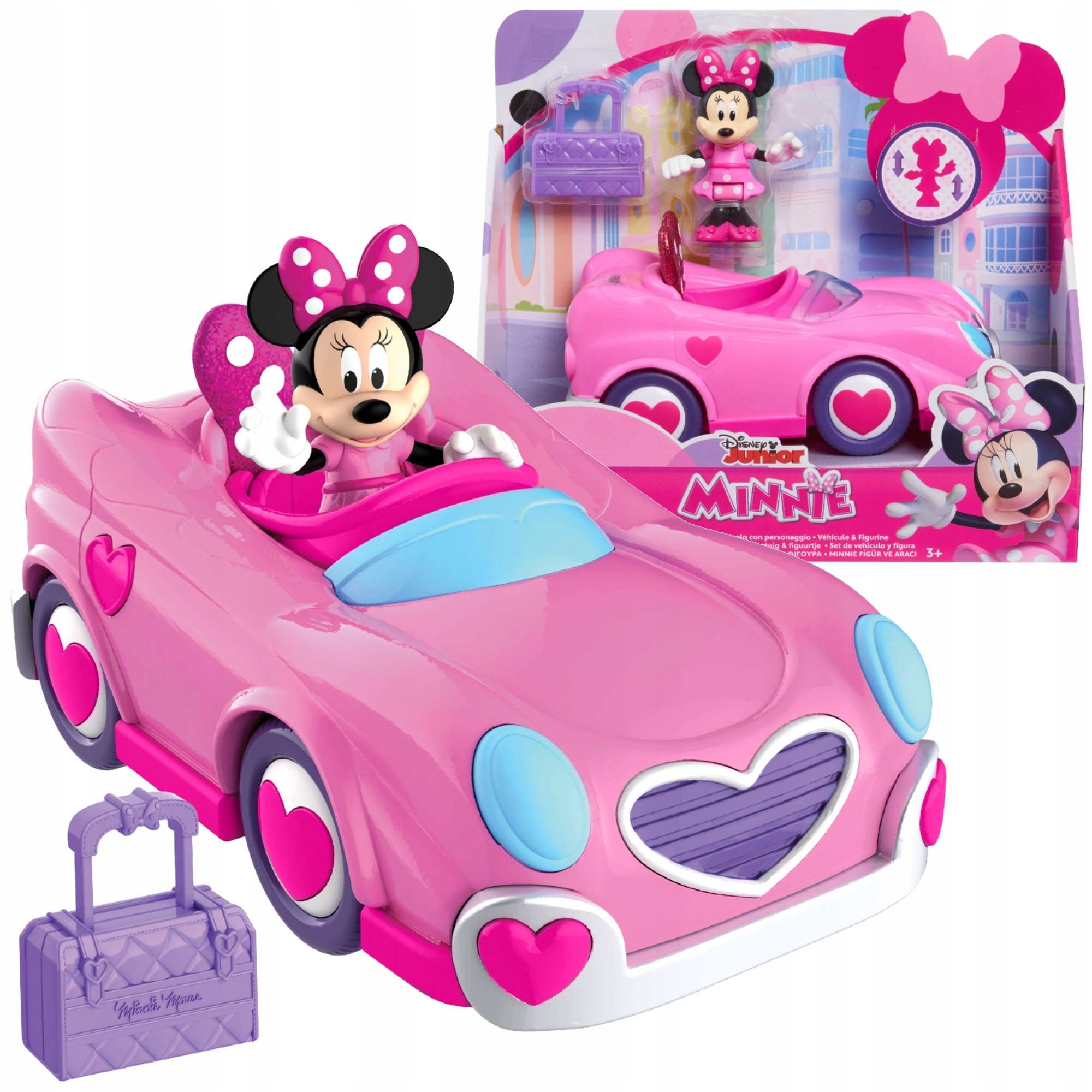 

Disney Myszka Minnie Pojazd Auto Z Figurką I Torbą