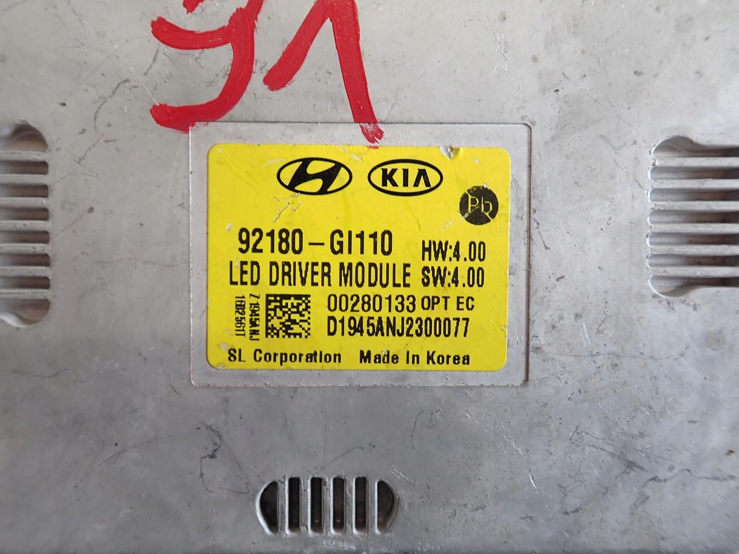 control unit module lights HYUNDAI IONIQ 5 2021- 92180-GI110