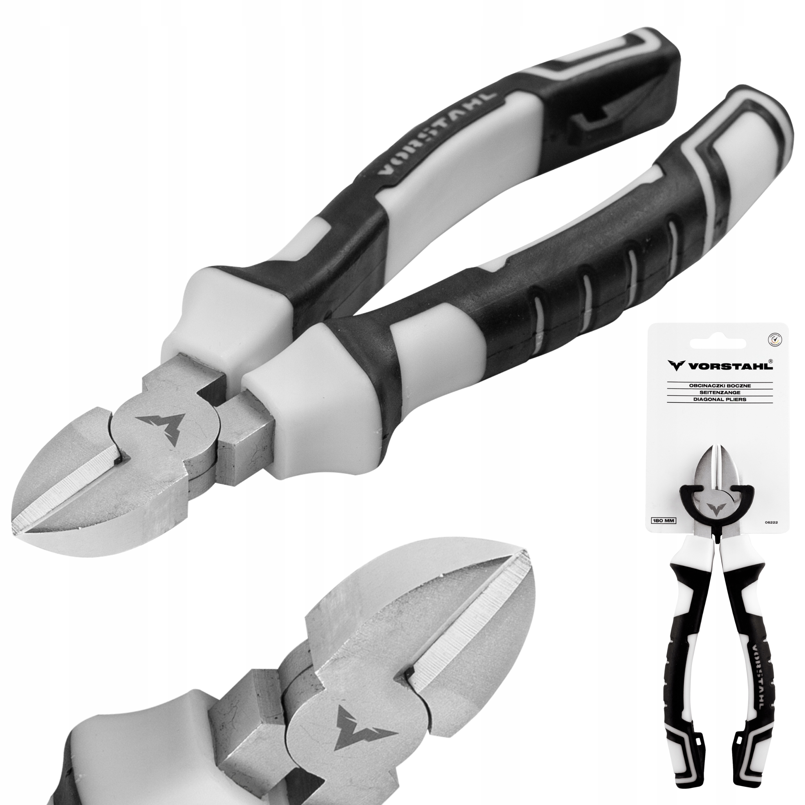 Kombinerki Tnące Obcinaczki Boczne Obcążki Cęgi > 160mm < Vorstahl