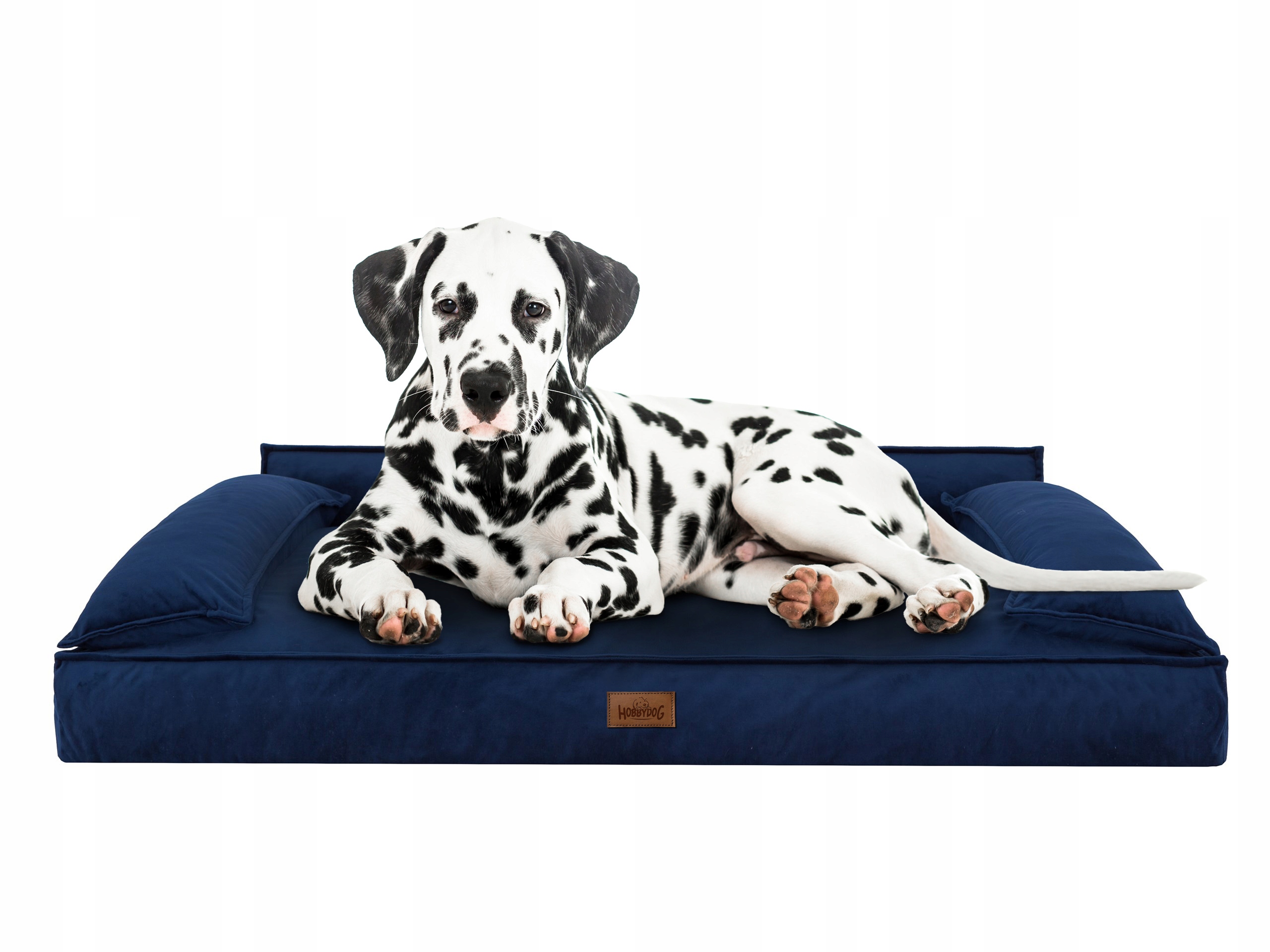 Levně Pohodlné Pelíšek Pelíšek pro psa L 78x54 cm Tmavě modrá s potahem na praní