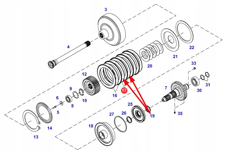 716150220660 Tarcza cierna sprzęgła WOM Numer katalogowy części FC716150220660