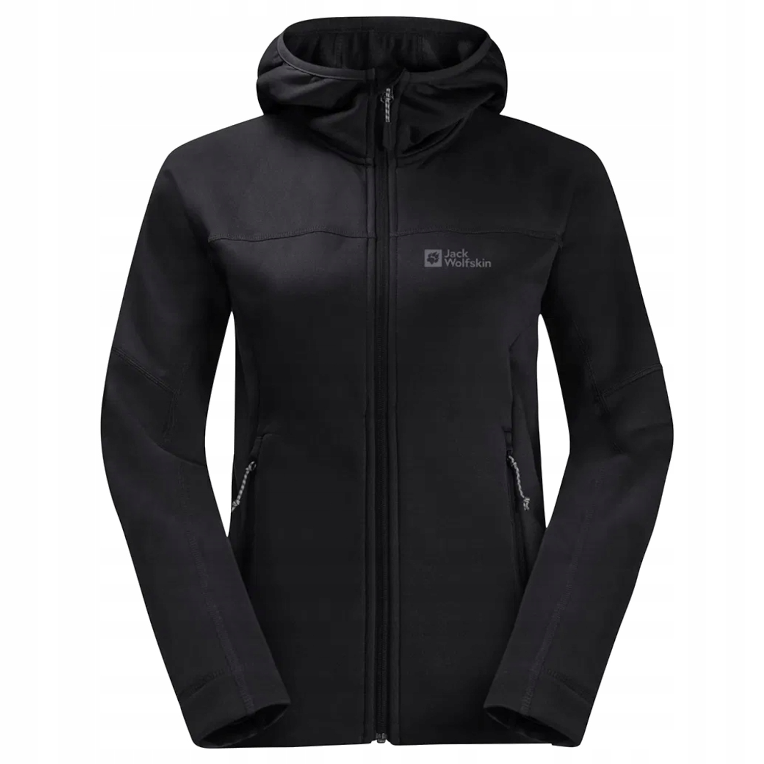 Jack Wolfskin Hirschberg Hooded Fz W [XL] Polar Dámský Polyester Černý
