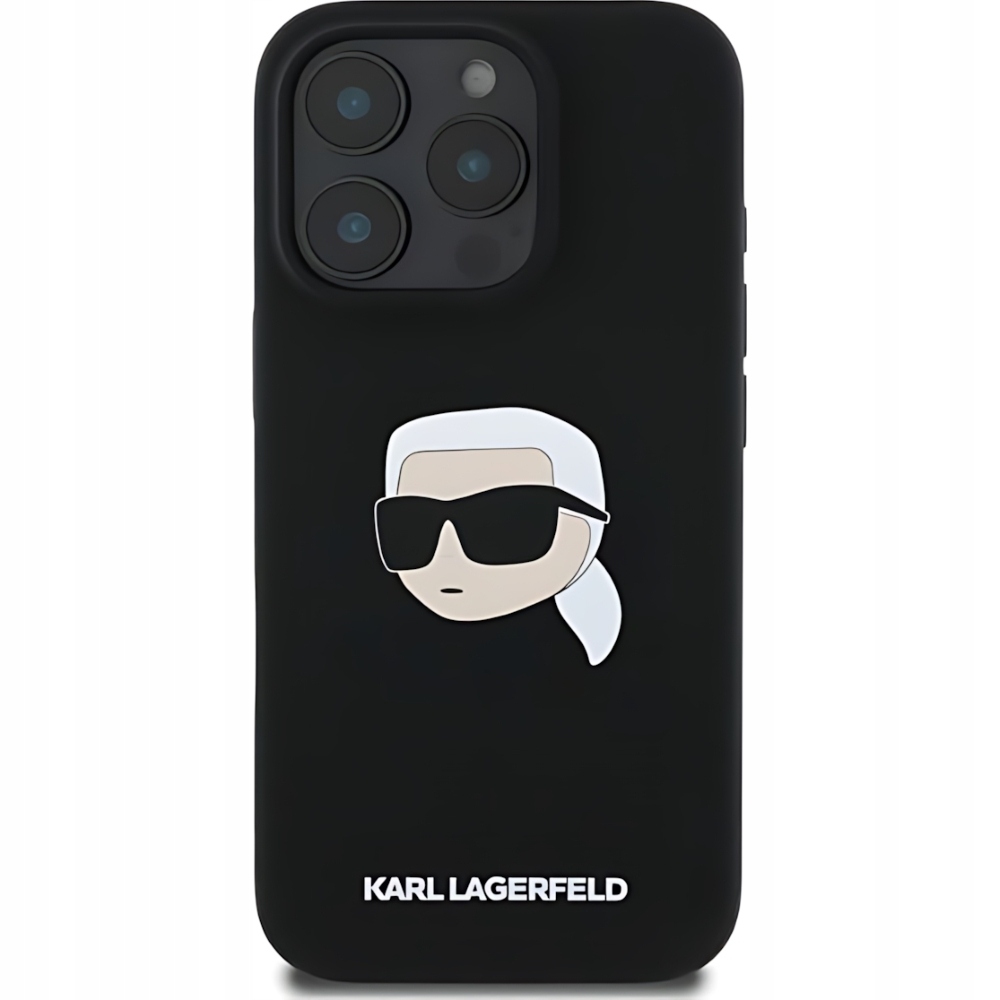 Pouzdro ze silikonu Karl Lagerfeld pro iPhone 16 Pro, pouzdro MagSafe, kryt