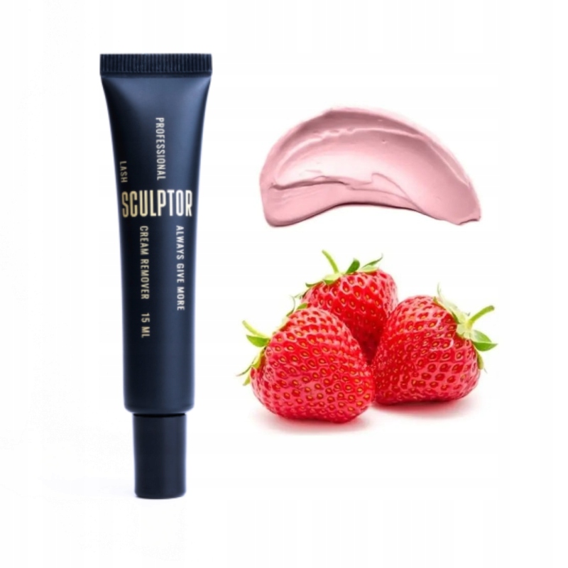 Odličovač na řasy v krému Jahodový Strawberry Tuba 15 ml Sculptor