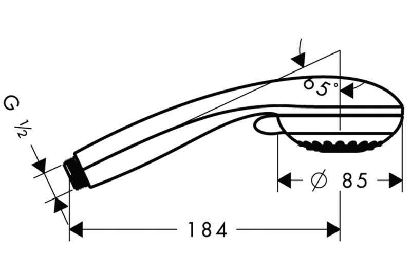 HANSGROHE SŁUCHAWKA PRYSZNICOWA CROMETTA 85 CH Marka Hansgrohe