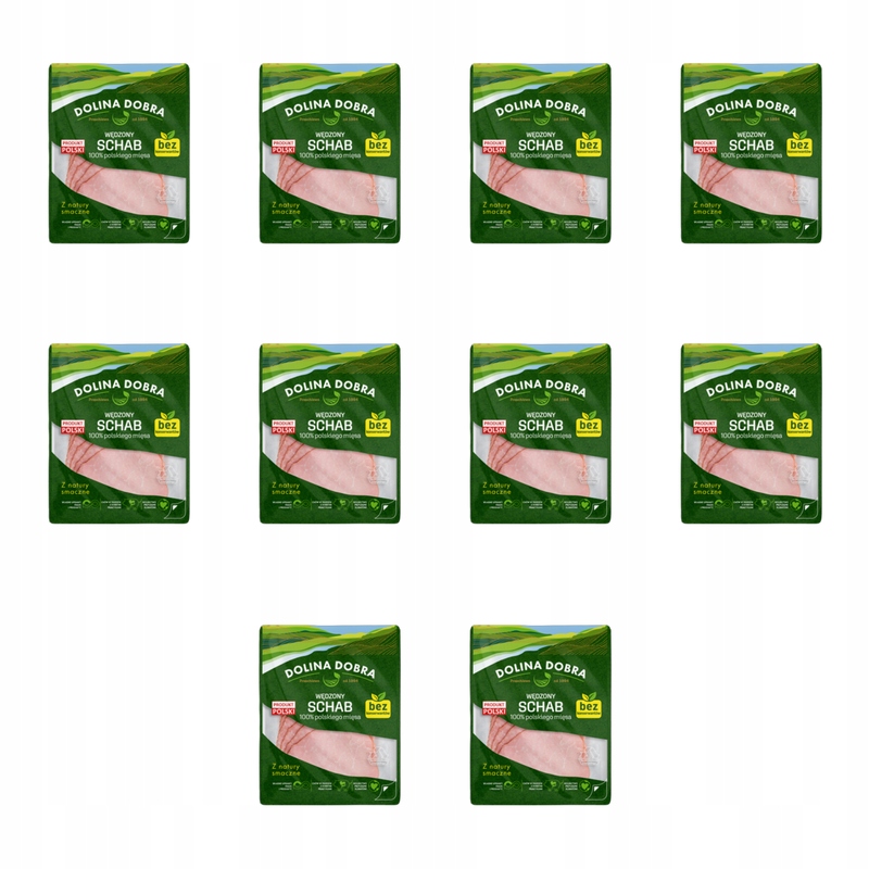 Schab 100 % masa bez konzervantů v plátcích 100 g Dolina Dobrá X10
