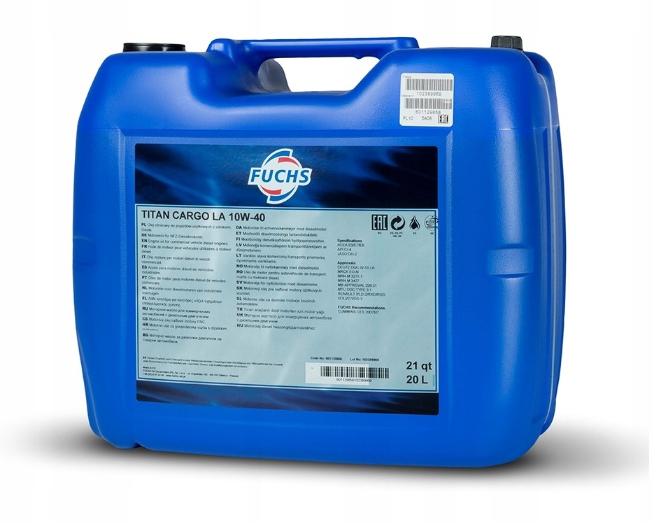 

Olej Silnikowy Fuchs Titan Cargo La 10W40 Sae 20L