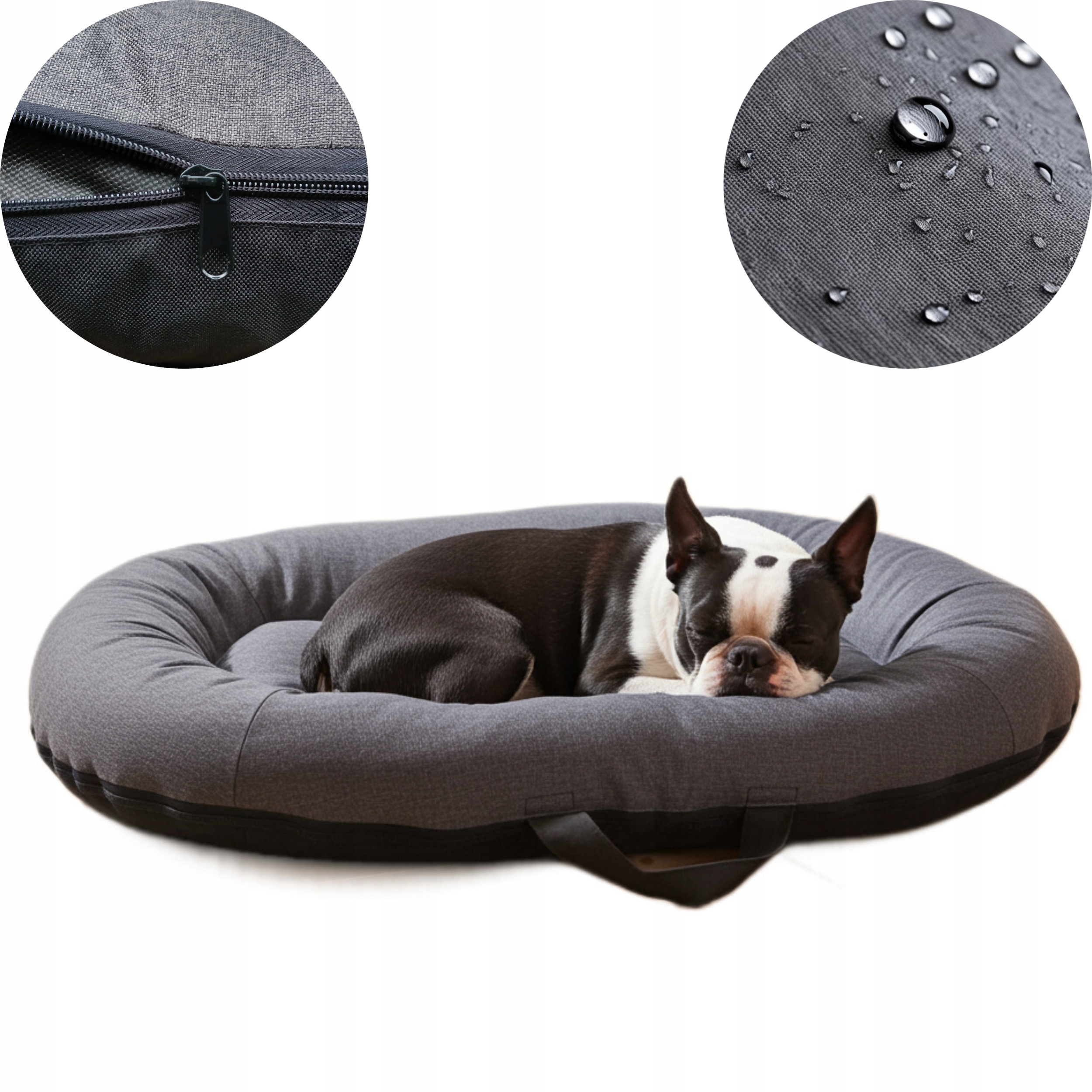 Levně Malý psí Pelíšek , potah kotec voděodolná šedá M 90/60 cm