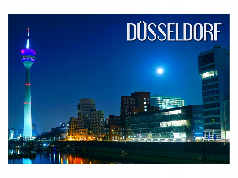 

Dusseldorf - Antena - Widok - Magnes na lodówkę